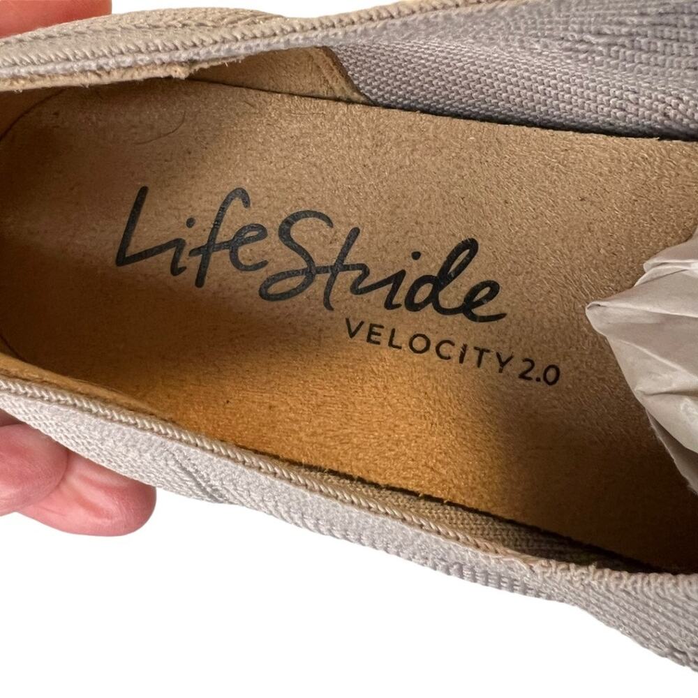 Life Stride Women's Velocity 2.0 Knit Slip On Sneaker Shoes Gray Sz 7.5m Comfy - Picture 11 of 12